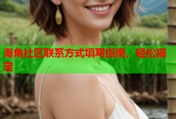 海角社区联系方式填写指南，轻松搞定