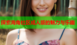 探索海角社区成人版的魅力与乐趣