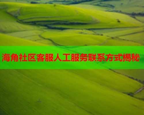 海角社区客服人工服务联系方式揭秘
